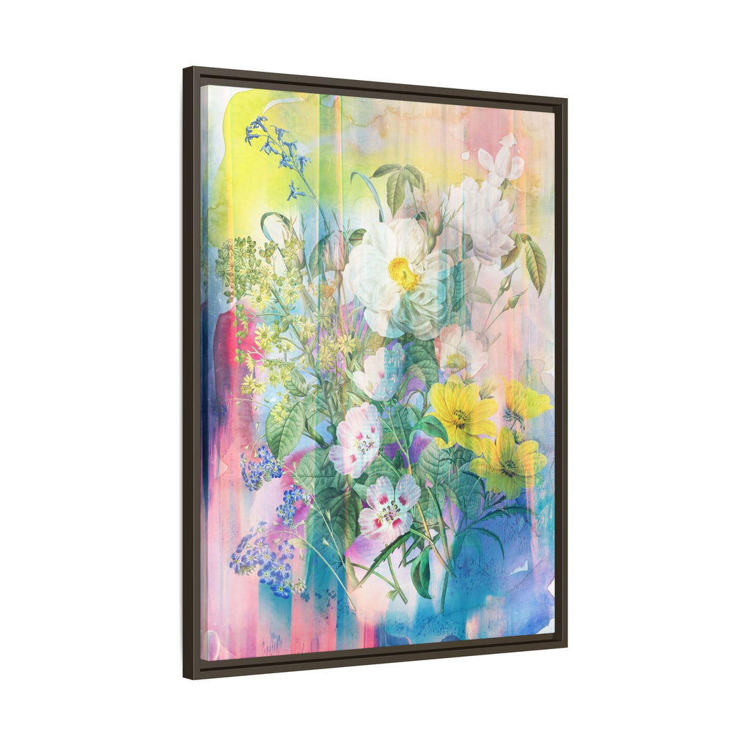 Canvas Wall Art - Sustainably Made Framed Wall Art - Electric Garden