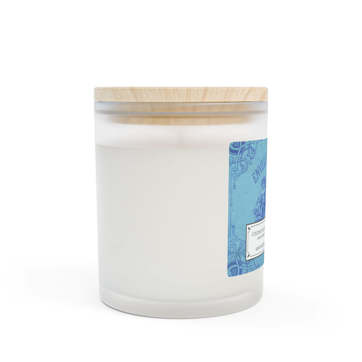 Frosted Glass Candle - 11oz - Vegan Wax - Blue Vintage