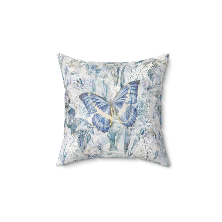 Luxury Faux Suede Pillow - Blue Helena