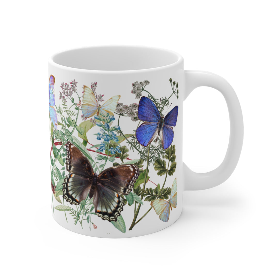 Mug 11oz - Morpho Butterflies & Wildflowers