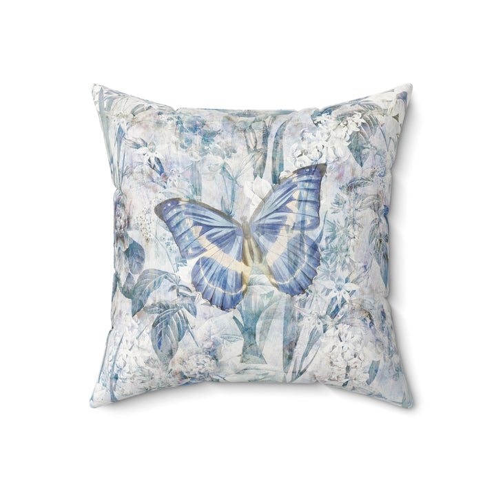 Luxury Faux Suede Pillow - Blue Helena