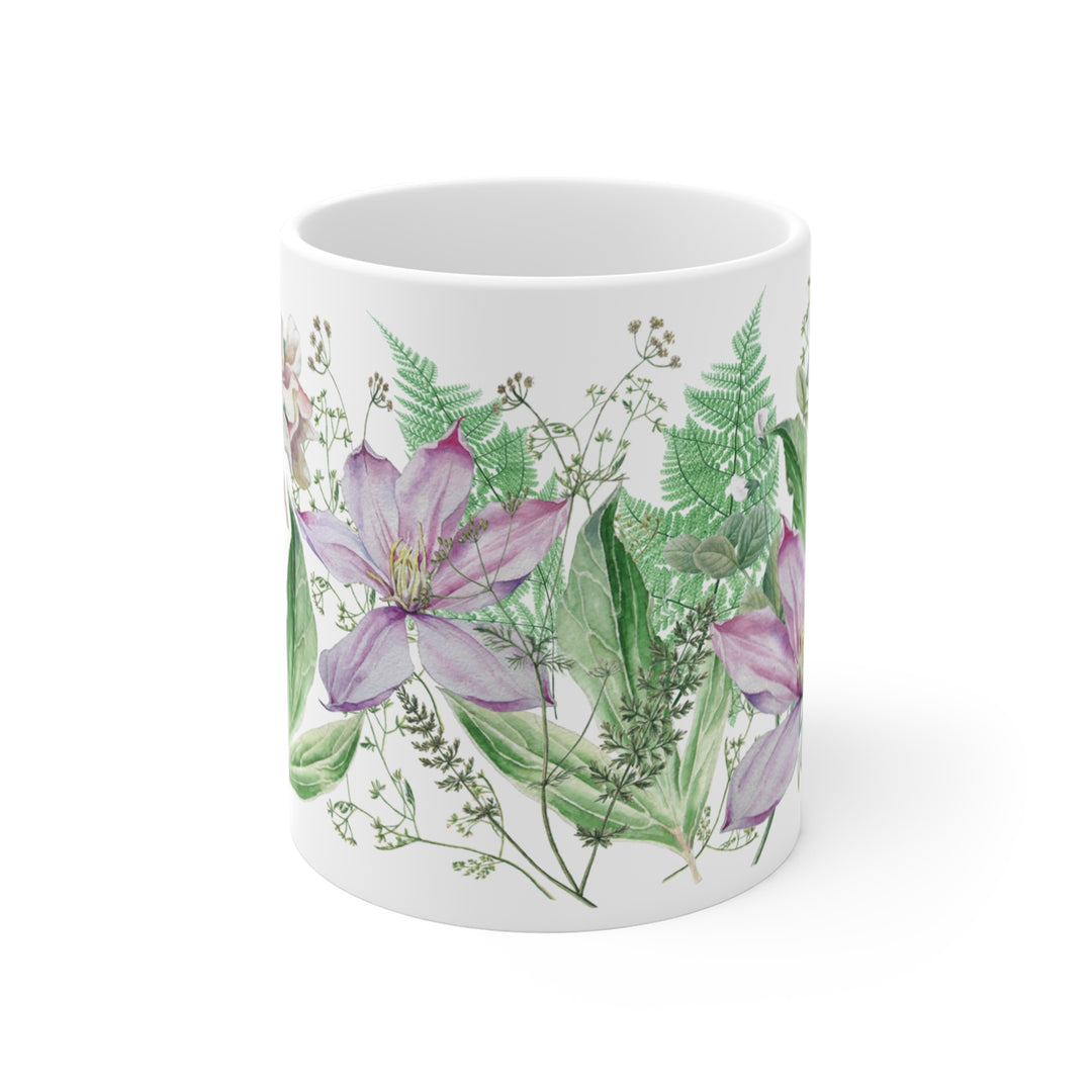 Mug 11oz - Cherry Blossom and Clematis