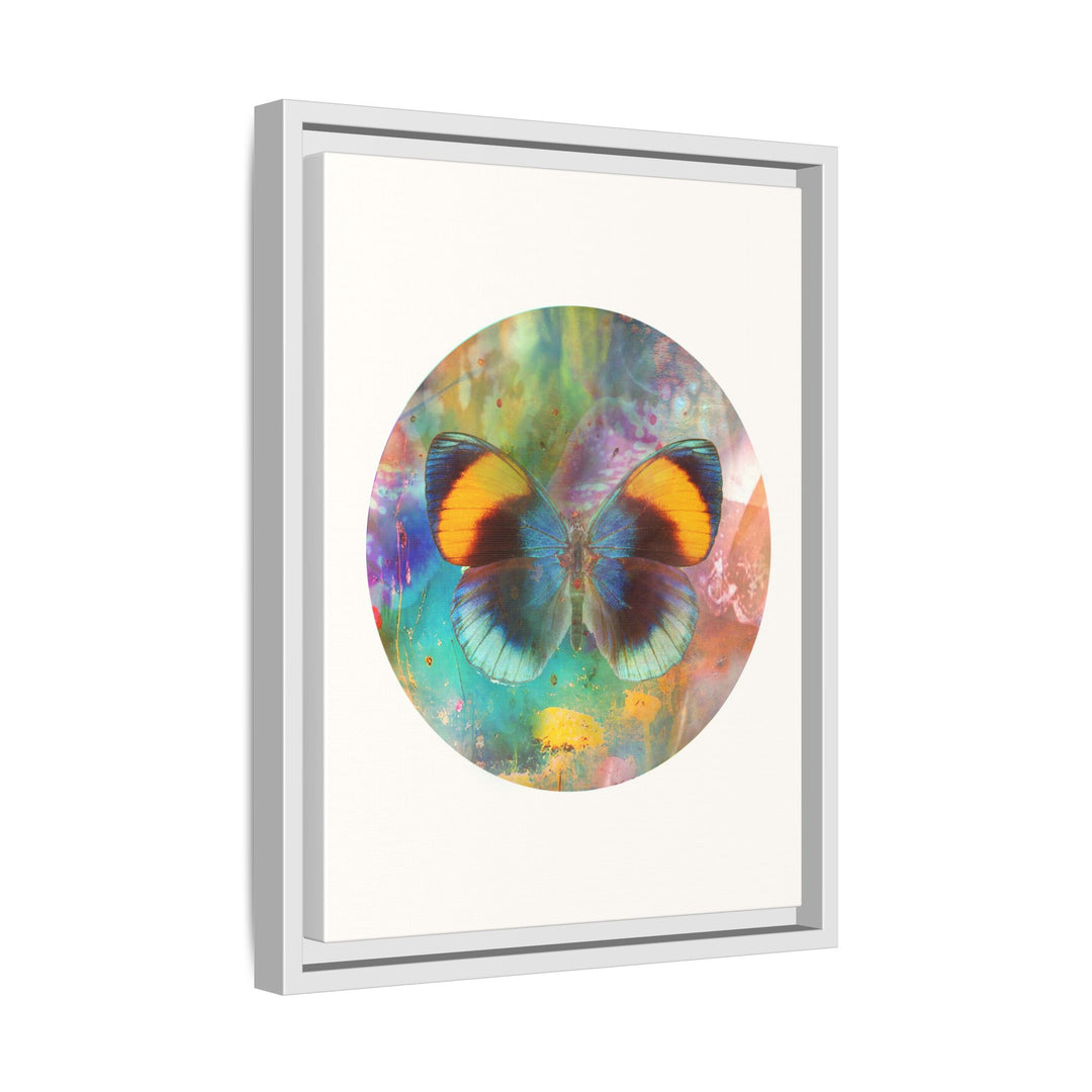 Canvas Wall Art - Sustainably Made Framed Wall Decor - Gold Butterfly