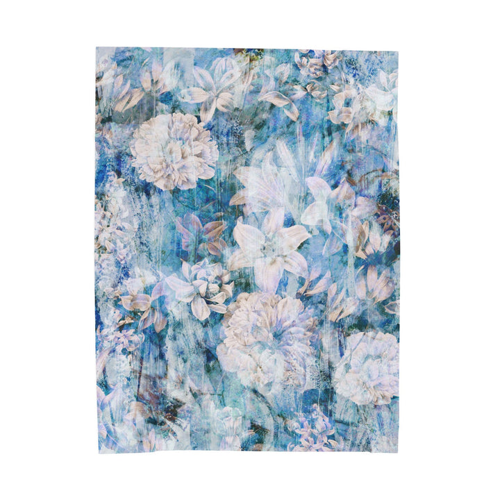 Luxury Velveteen Plush Blanket - Jasmine Evening- Cozy & Soft