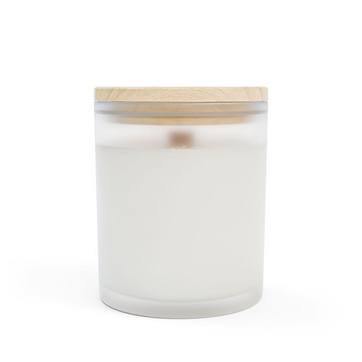 Frosted Glass Candle - 11oz - Soy Wax - Chrysanthemum