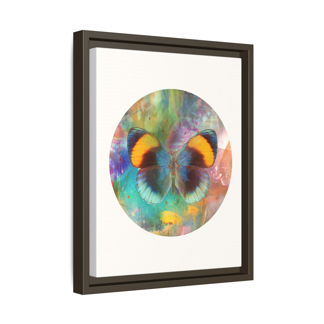 Canvas Wall Art - Sustainably Made Framed Wall Decor - Gold Butterfly