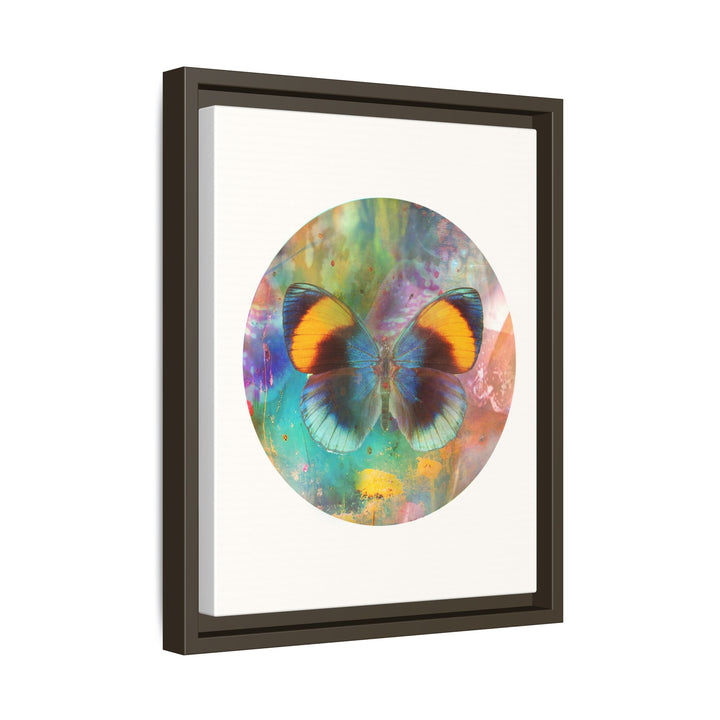 Canvas Wall Art - Sustainably Made Framed Wall Decor - Gold Butterfly