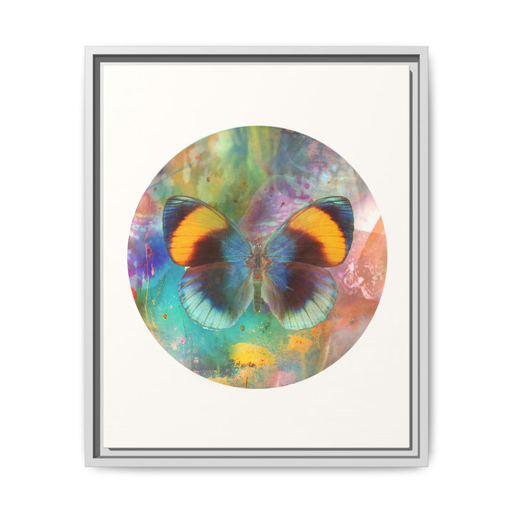Canvas Wall Art - Sustainably Made Framed Wall Decor - Gold Butterfly