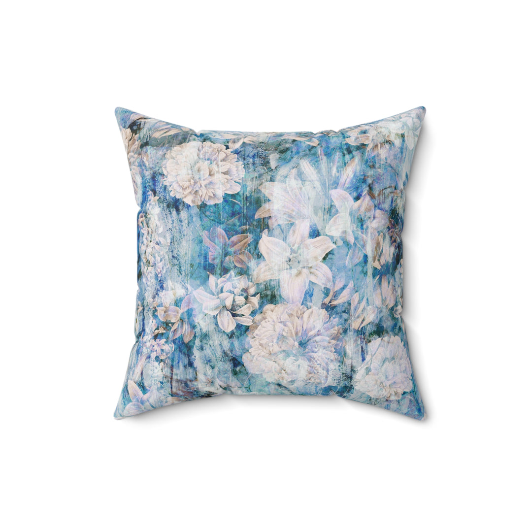 Luxury Faux Suede Pillow - Jasmine Evening