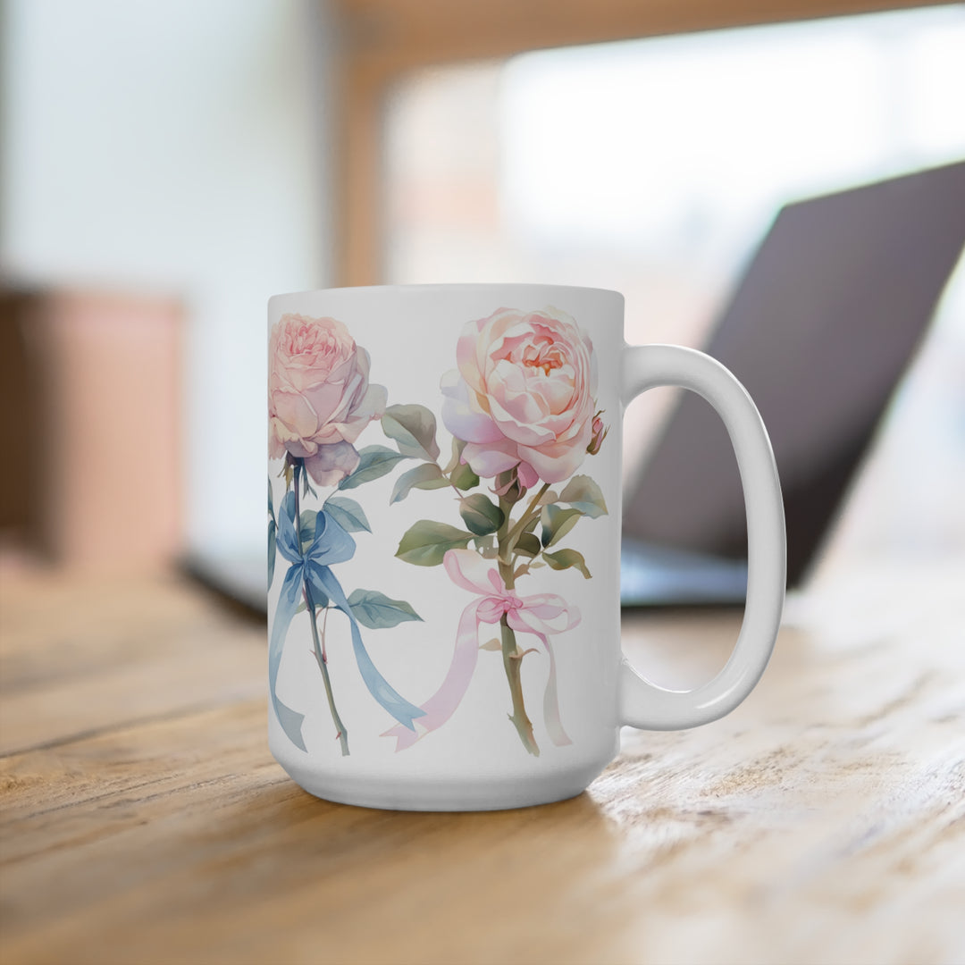 Mug 15oz - BPA-free - Watercolor Roses