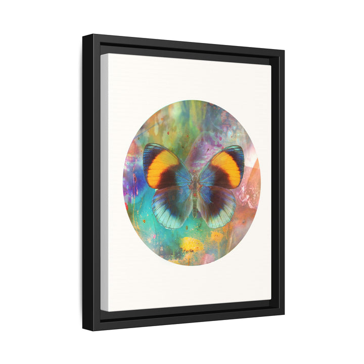 Canvas Wall Art - Sustainably Made Framed Wall Decor - Gold Butterfly