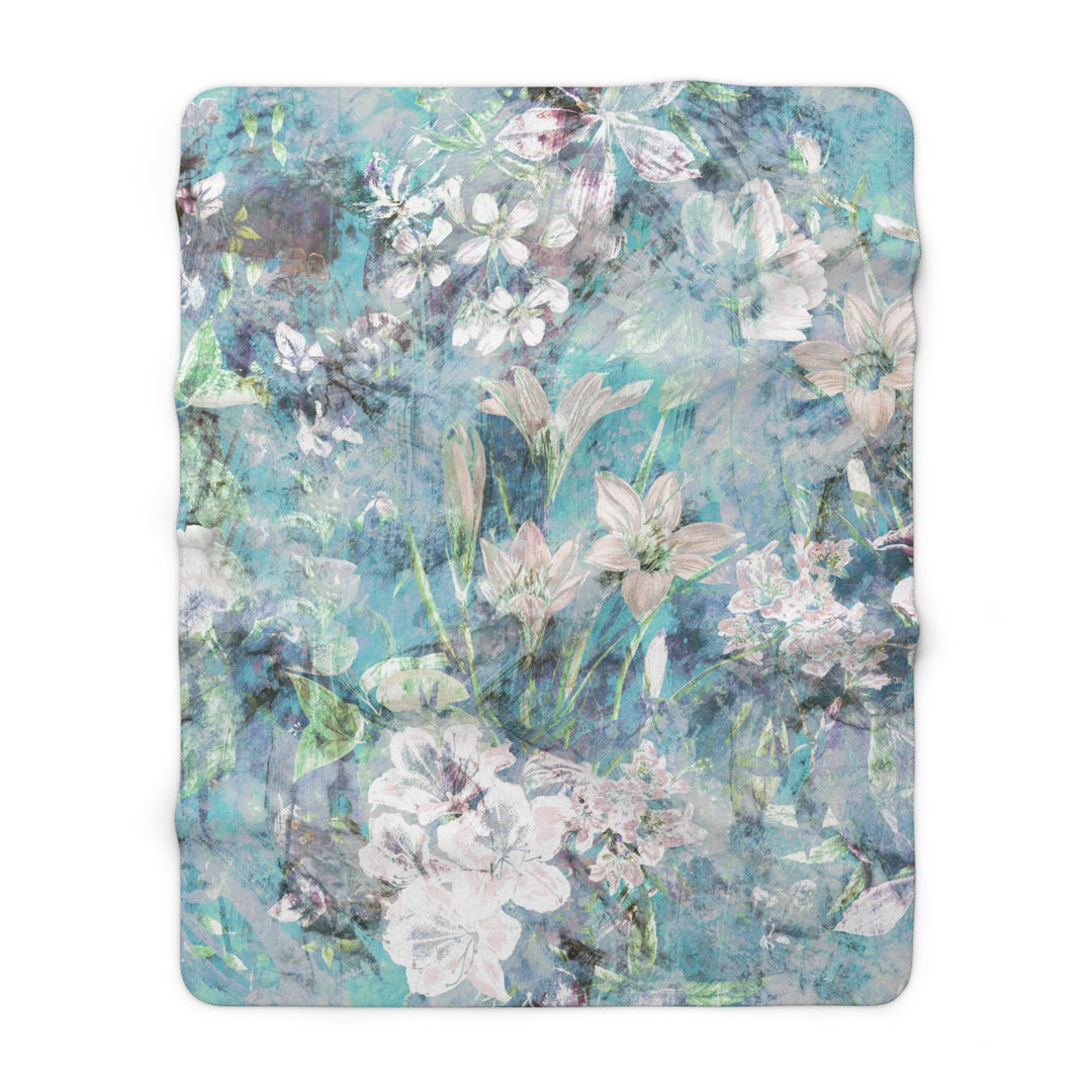 Sherpa Fleece Blanket - Amaryllis