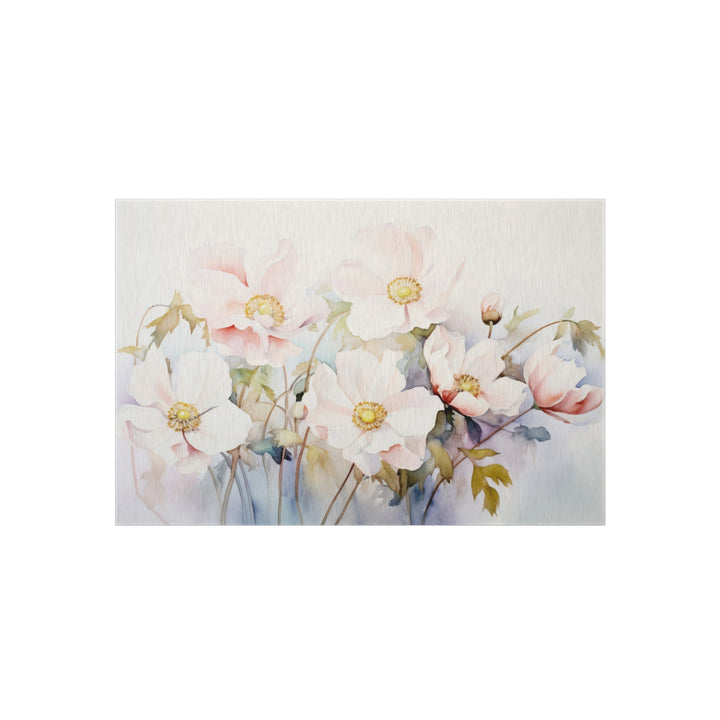 Outdoor Rug - Watercolor Morning Flowers