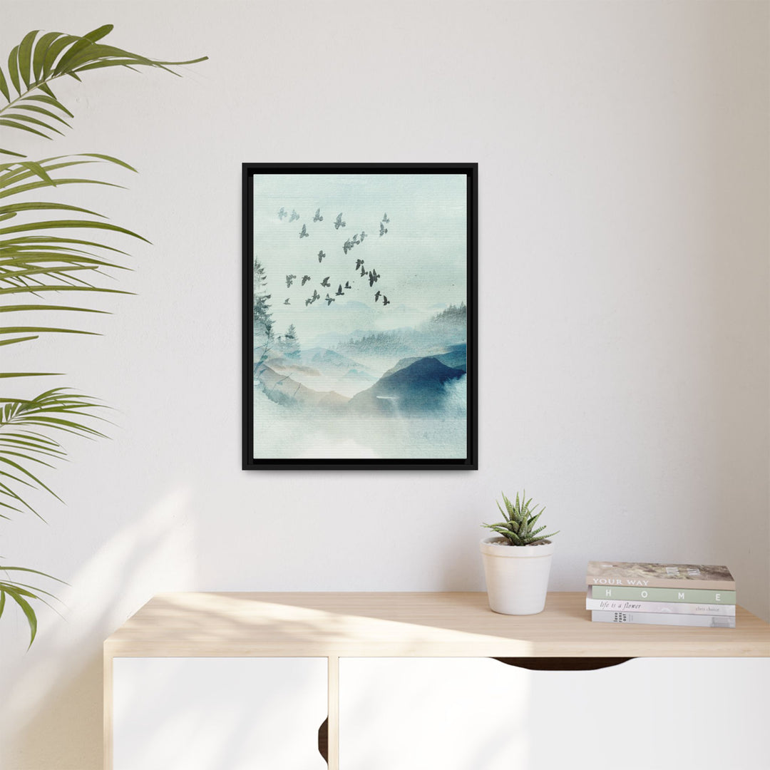 Canvas Wall Art - Sustainably Made Framed Wall Art - Morning Birds