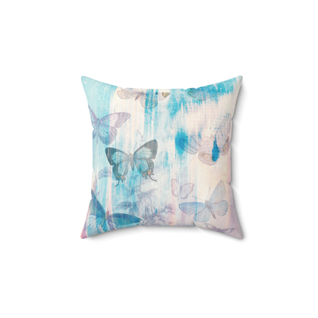 Luxury Faux Suede Pillow - Velvety Soft - Morning Mist