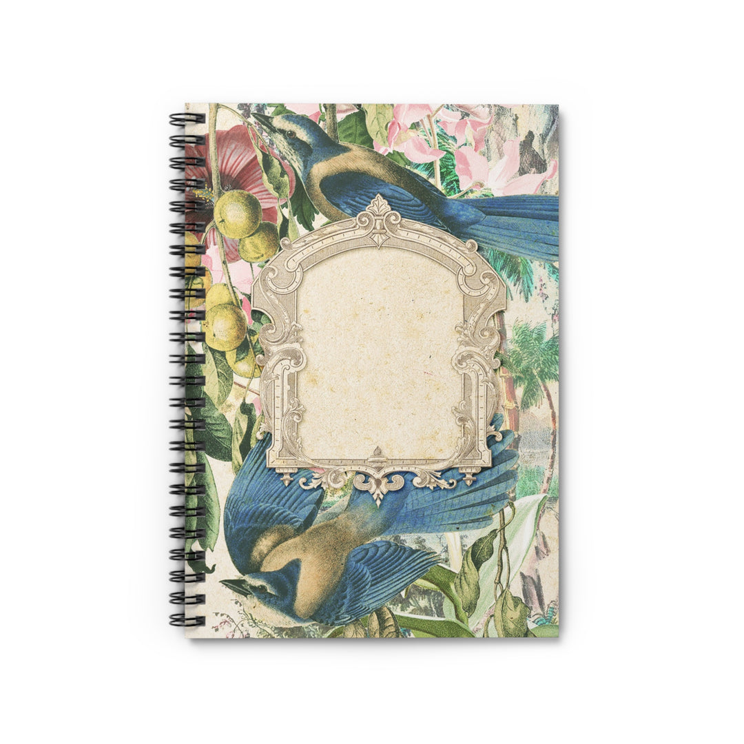 Eco-Friendly Notebook - Ruled Line Journal - Vintage Birds