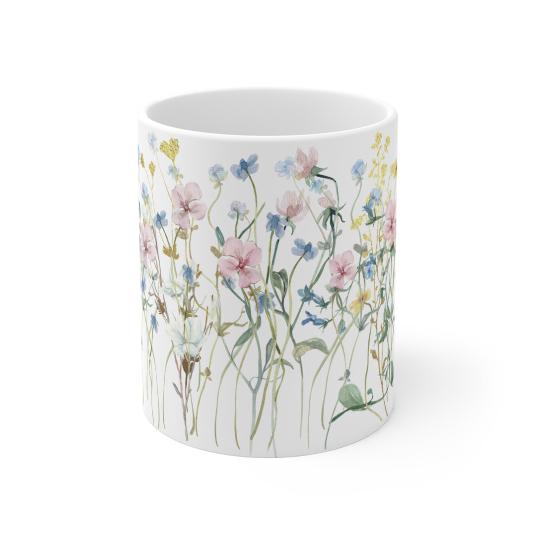 Mug - 11 oz. - BPA-Free - Pastel Wildflowers