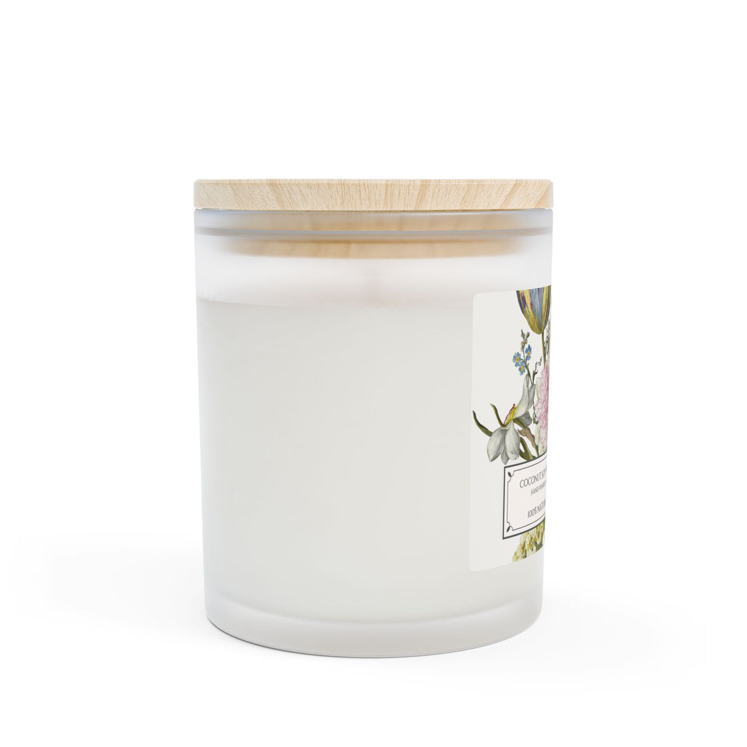 Frosted Glass Candle - 11oz - Soy Wax - Vintage Bouquet