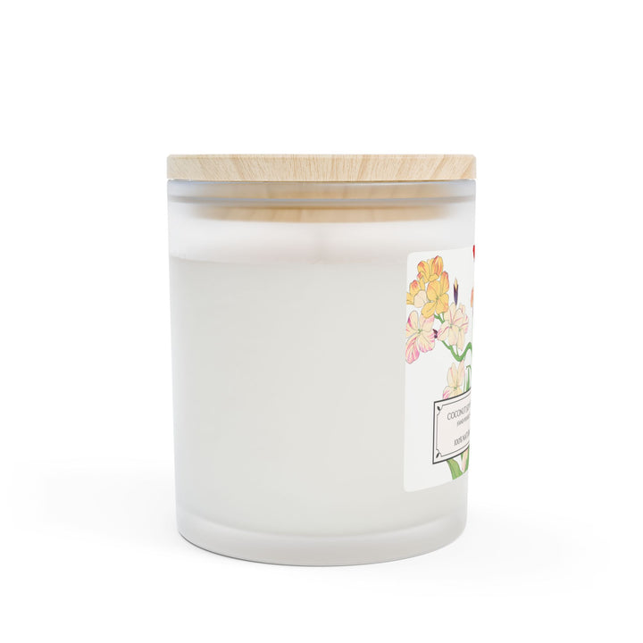 Frosted Glass Candle - 11oz - Soy Wax - Japanese Garden