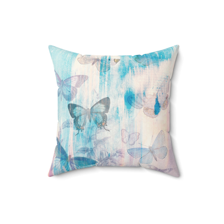Luxury Faux Suede Pillow - Velvety Soft - Morning Mist