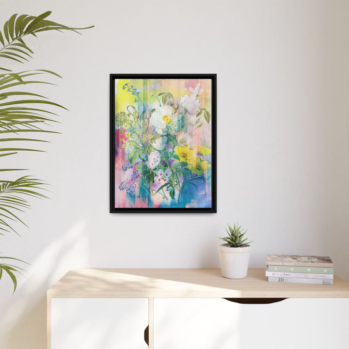 Canvas Wall Art - Sustainably Made Framed Wall Art - Electric Garden