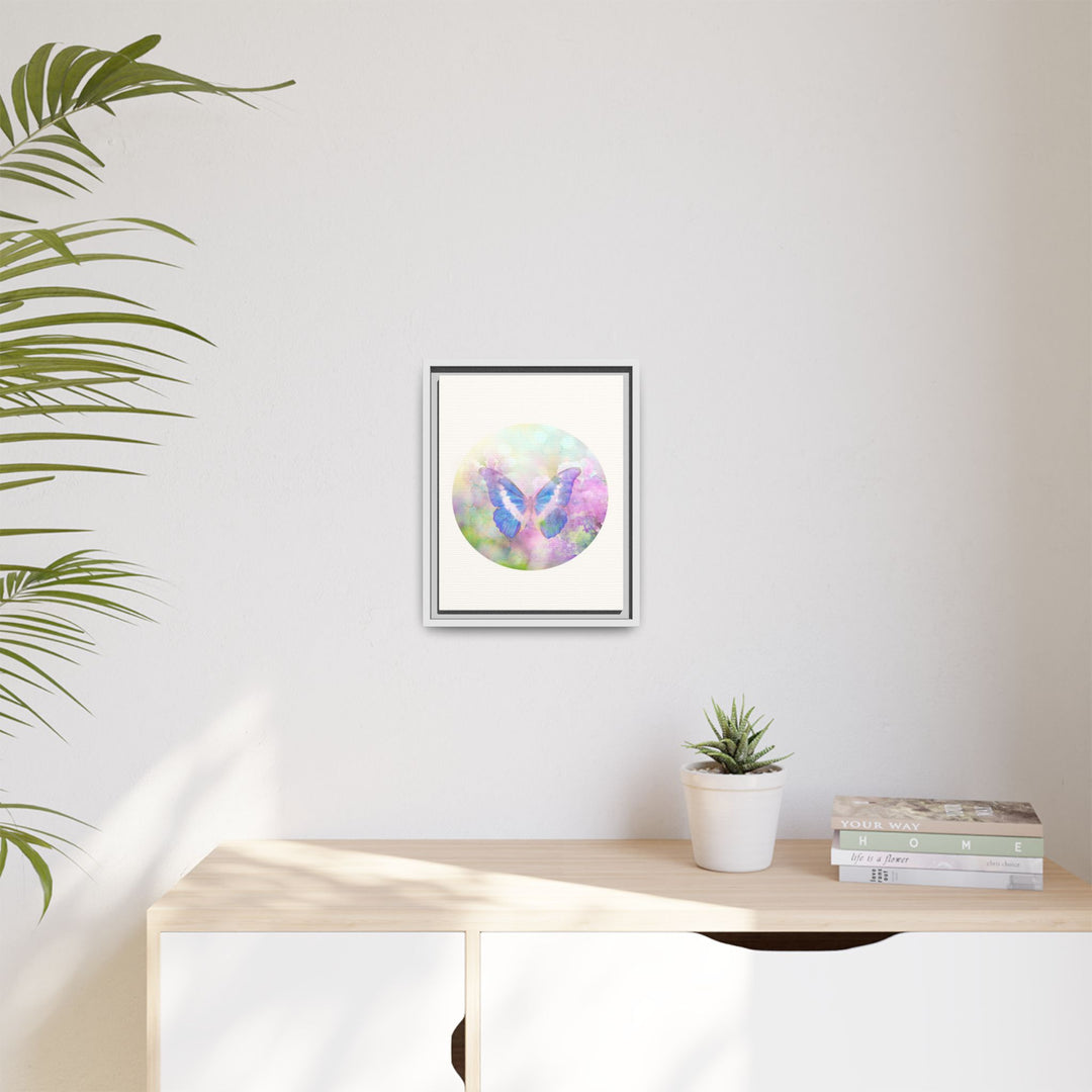 Canvas Wall Art - Sustainably Made Wall Décor - Lilac Butterfly