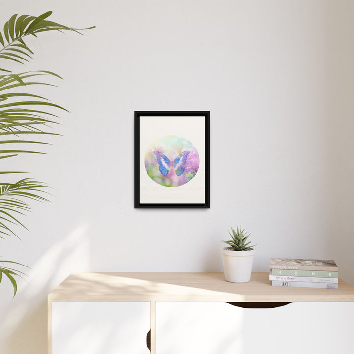 Canvas Wall Art - Sustainably Made Wall Décor - Lilac Butterfly