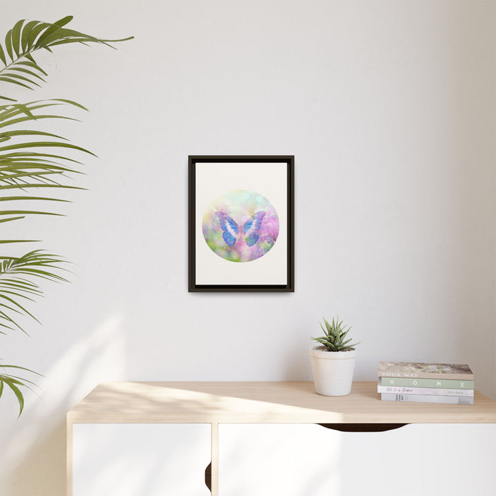 Canvas Wall Art - Sustainably Made Wall Décor - Lilac Butterfly