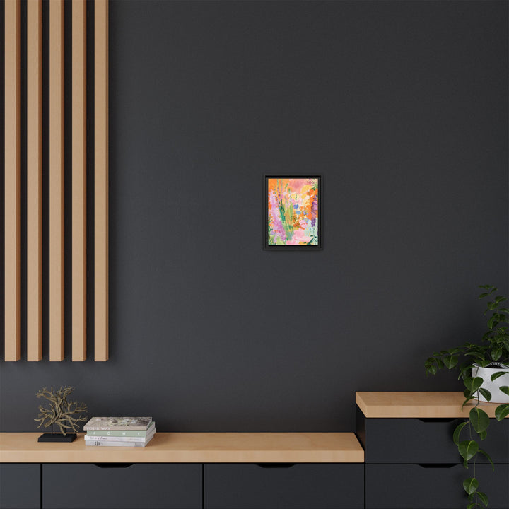 Canvas Wall Art - Sustainably Made Framed Wall Art - Bright Garden