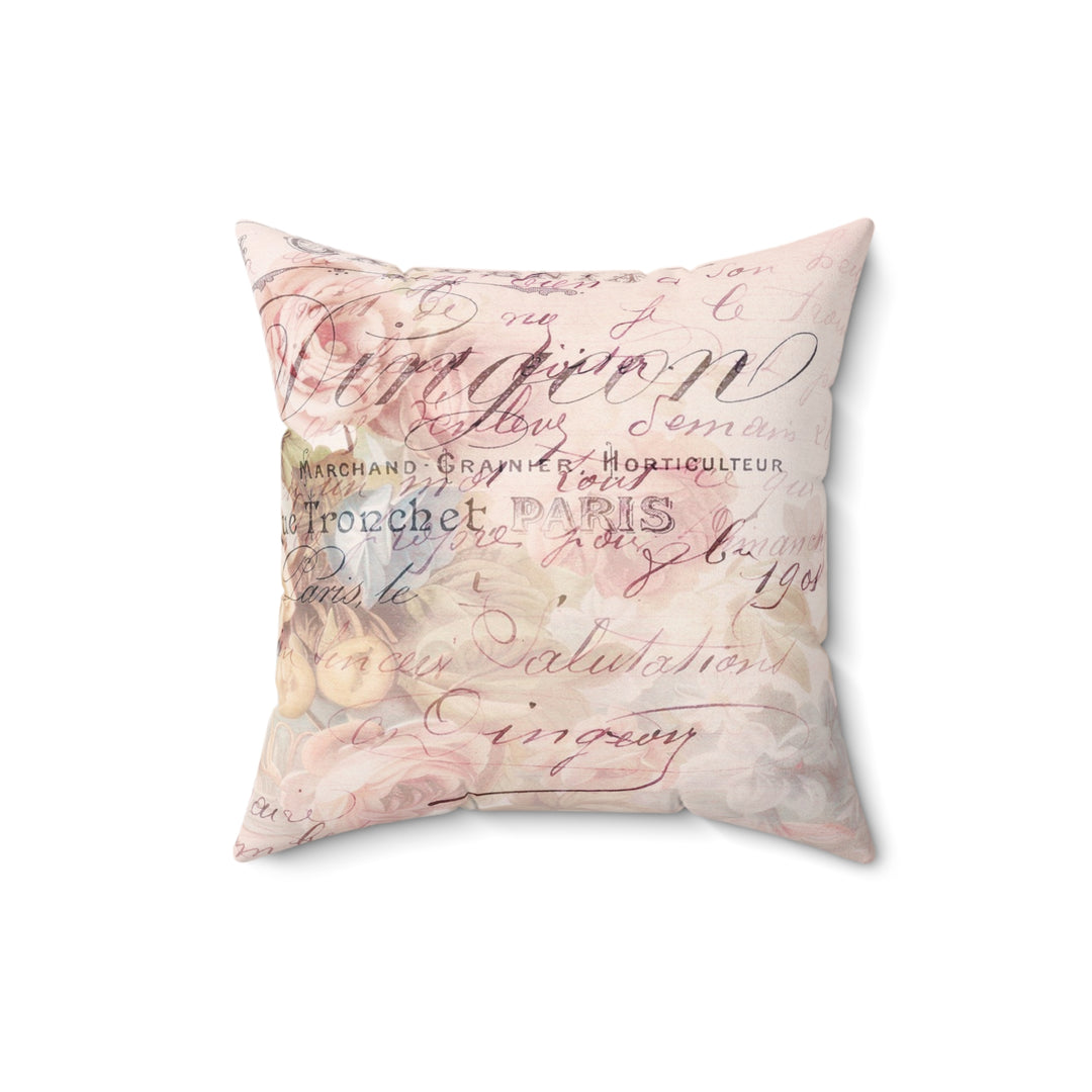 Luxury Faux Suede Pillow - Paris