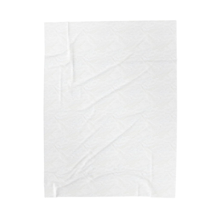 Luxury Velveteen Plush Blanket - Pastel Garden- Cozy & Soft