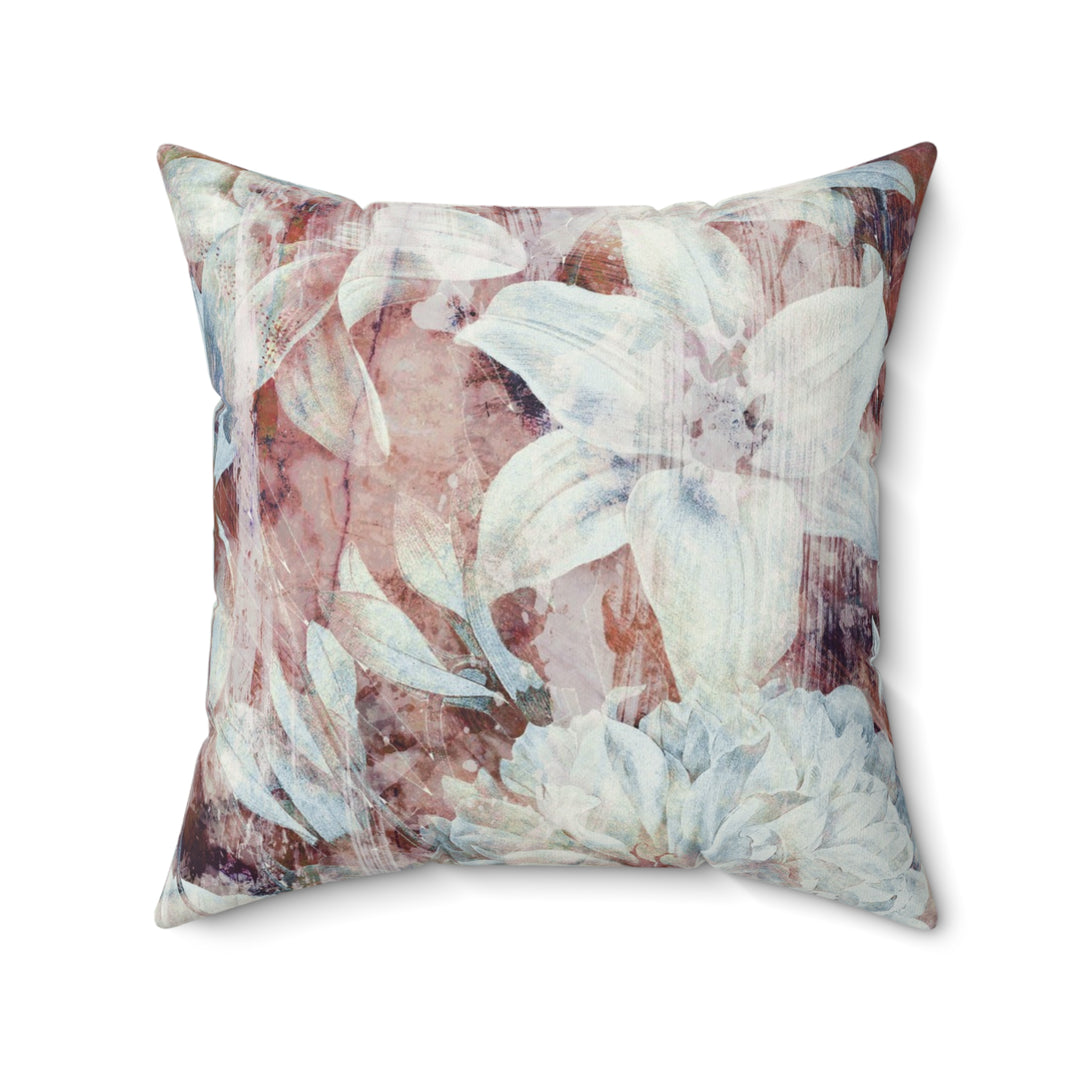 Luxury Faux Suede Pillow - Fall Garden