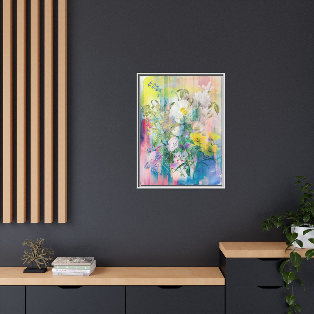 Canvas Wall Art - Sustainably Made Framed Wall Art - Electric Garden