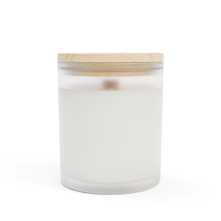 Frosted Glass Candle - 11oz - Vegan Wax - Mediterranean Summer