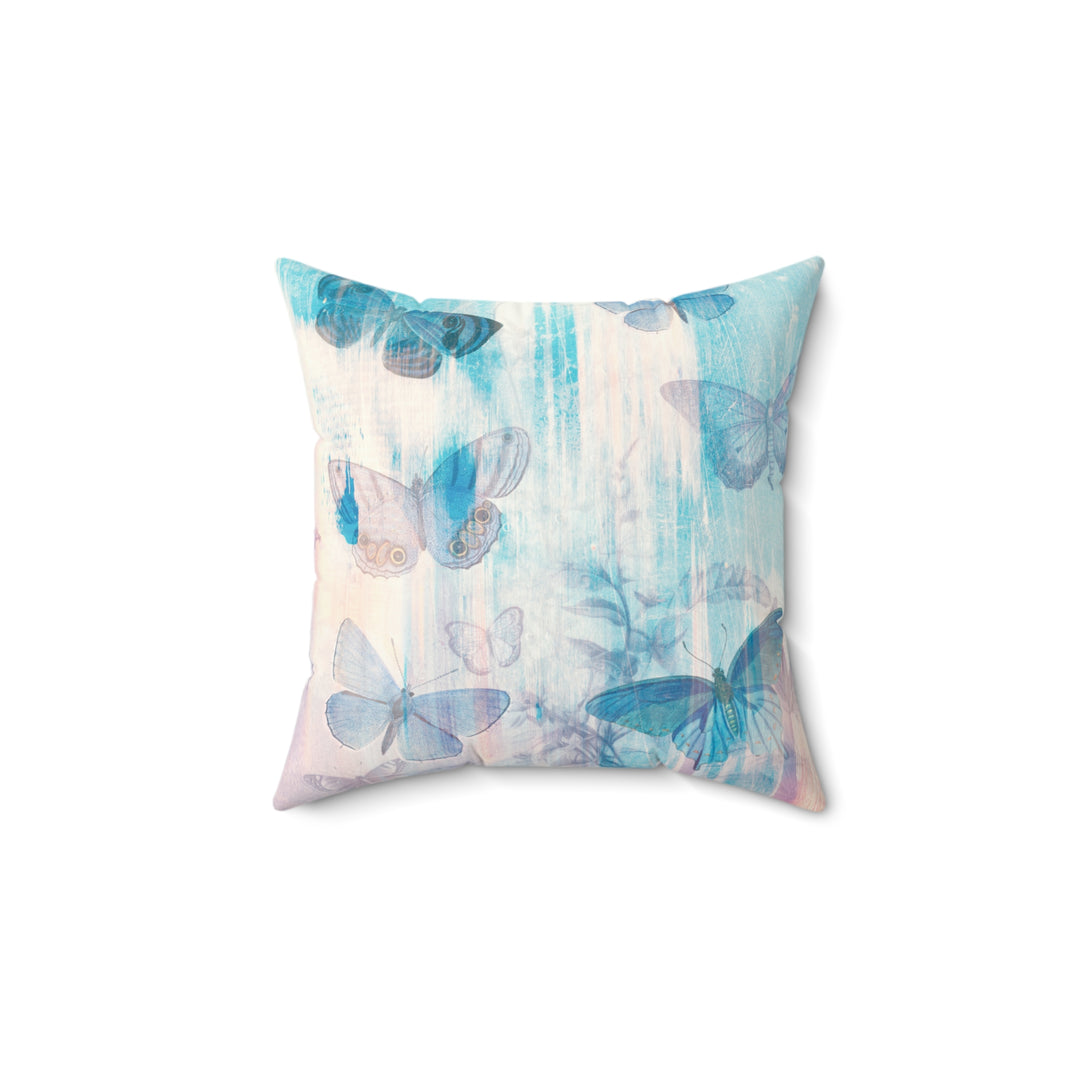 Luxury Faux Suede Pillow - Velvety Soft - Morning Mist