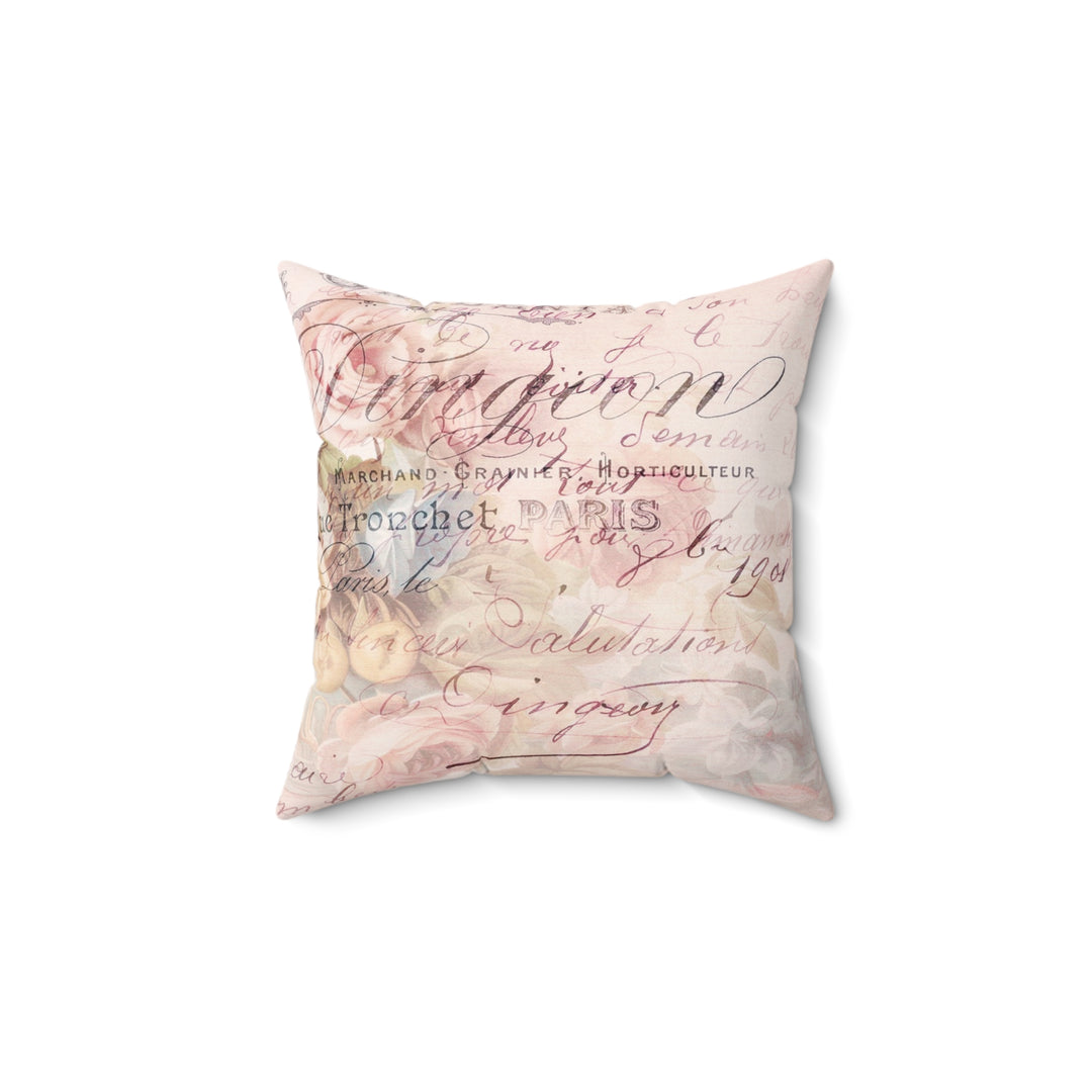 Luxury Faux Suede Pillow - Paris
