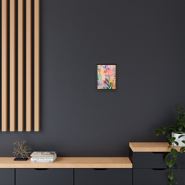 Canvas Wall Art - Sustainably Made Framed Wall Art - Happy Flowers