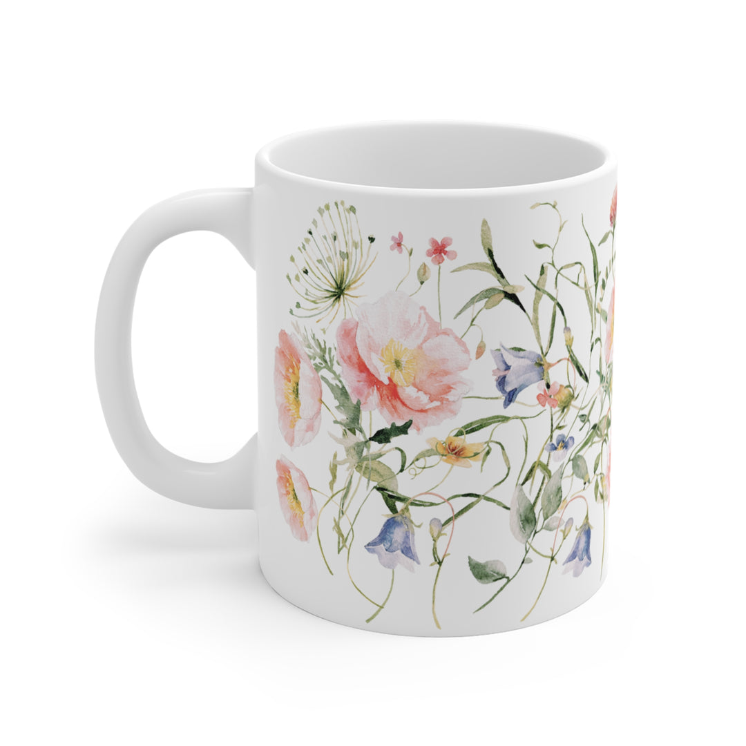 Mug – 11 oz. - Poppies & Bluebells