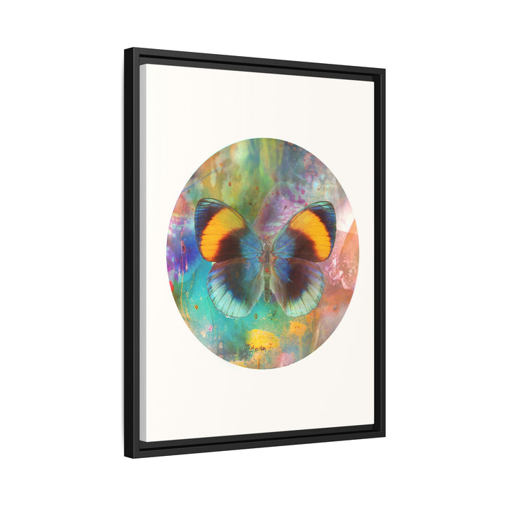 Canvas Wall Art - Sustainably Made Framed Wall Decor - Gold Butterfly