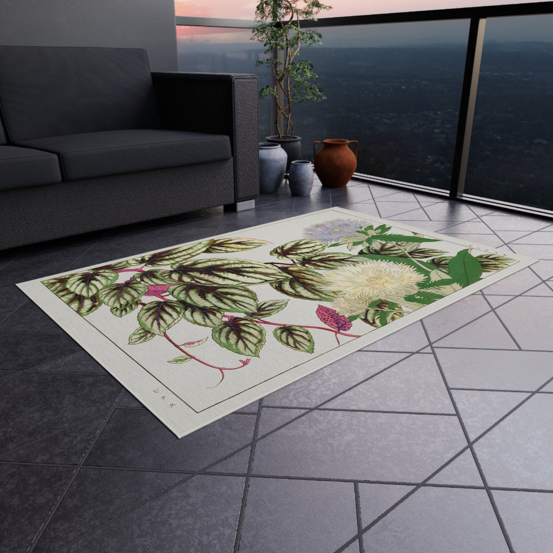 Outdoor Rug - Japanese Flowers 1