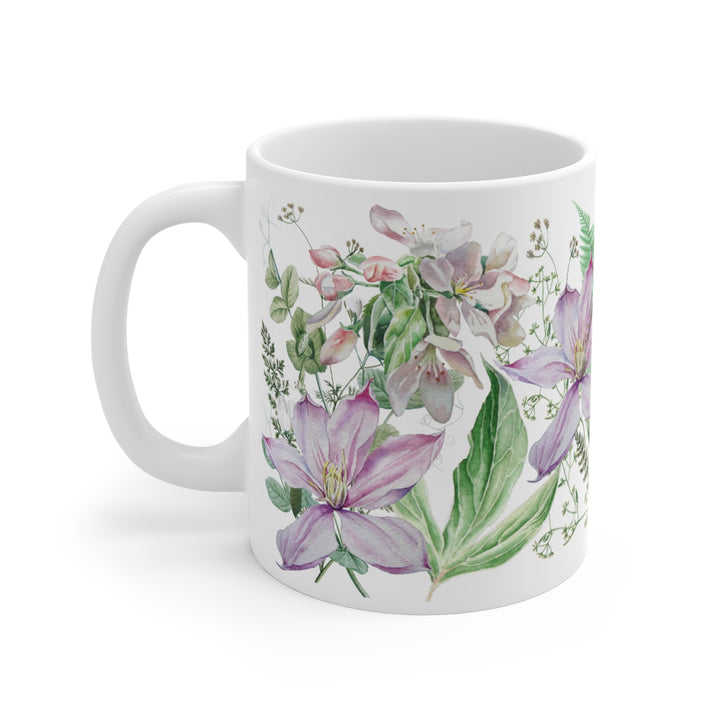 Mug 11oz - Cherry Blossom and Clematis