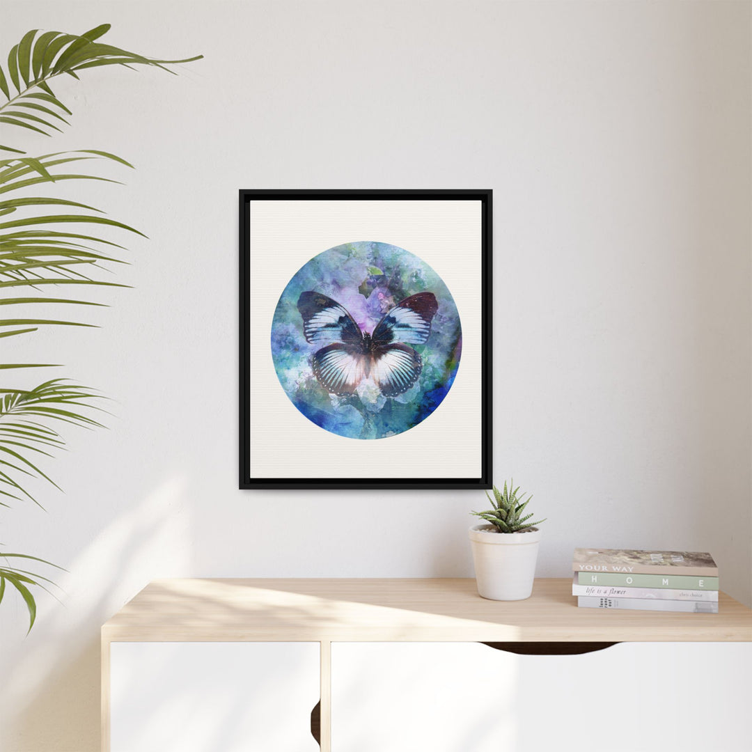 Canvas Wall Art - Sustainably Made Wall Décor - Lilac Butterfly