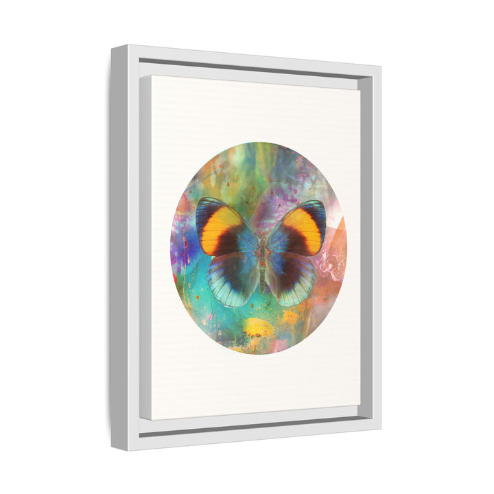 Canvas Wall Art - Sustainably Made Framed Wall Decor - Gold Butterfly