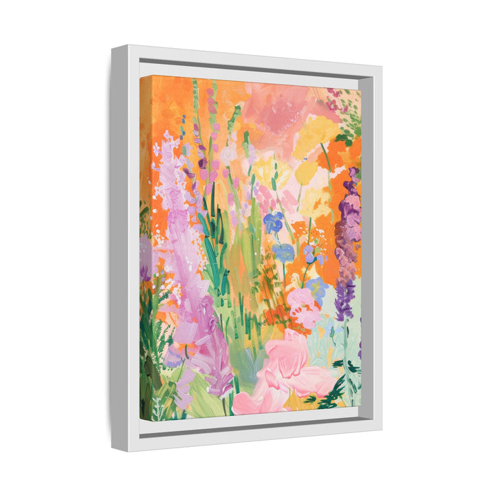 Canvas Wall Art - Sustainably Made Framed Wall Art - Bright Garden