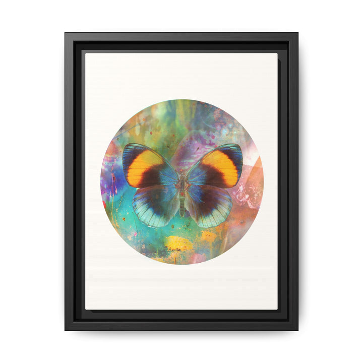 Canvas Wall Art - Sustainably Made Framed Wall Decor - Gold Butterfly