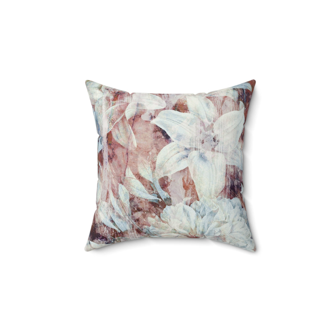 Luxury Faux Suede Pillow - Fall Garden