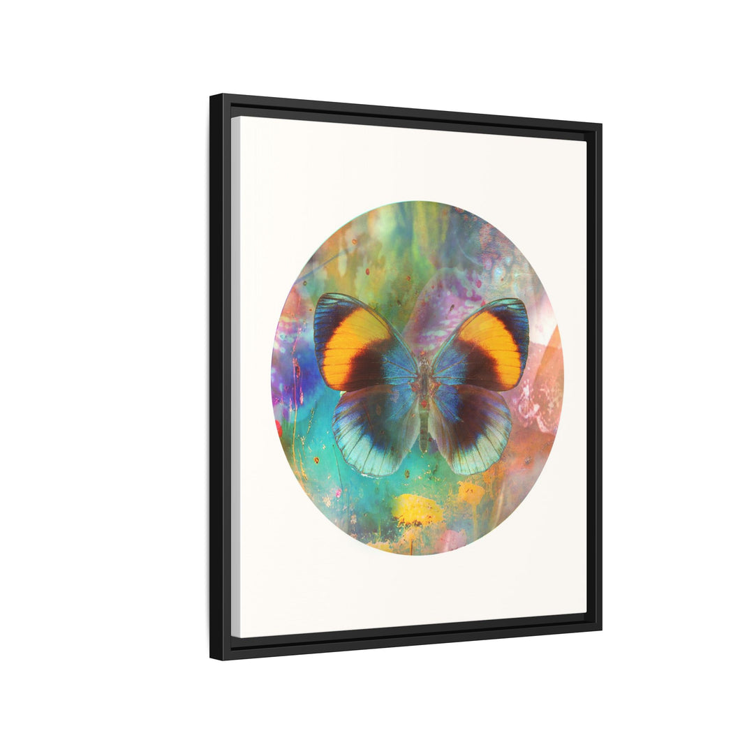 Canvas Wall Art - Sustainably Made Framed Wall Decor - Gold Butterfly