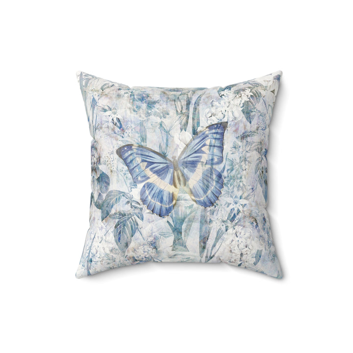Luxury Faux Suede Pillow - Blue Helena