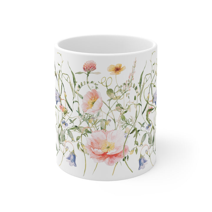 Mug – 11 oz. - Poppies & Bluebells