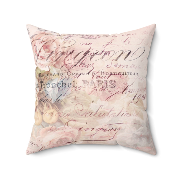Luxury Faux Suede Pillow - Paris